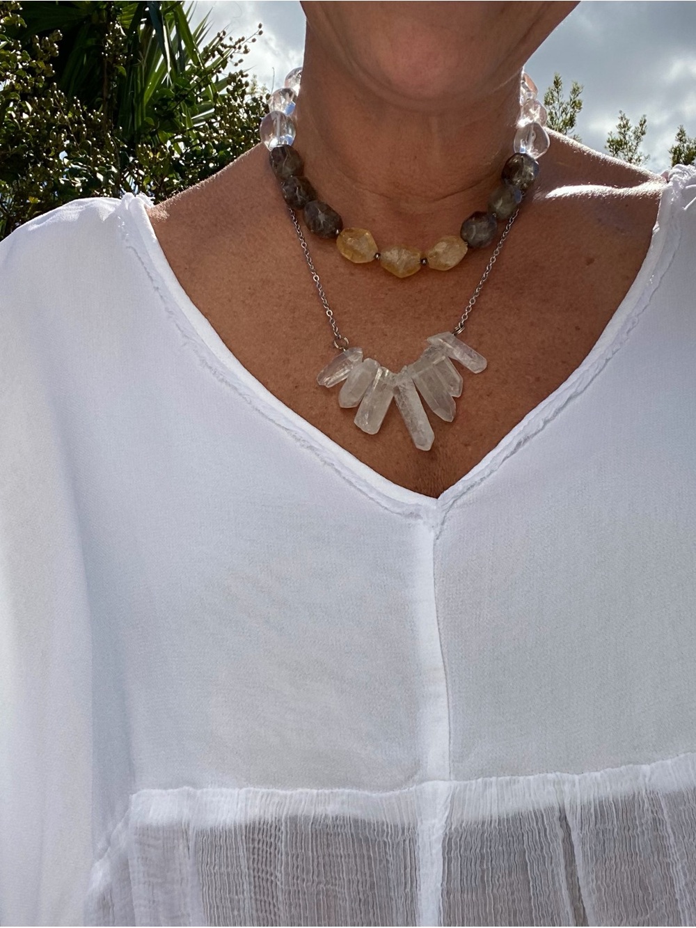 Chunky statement necklace